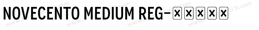 Novecento Medium Reg字体转换
